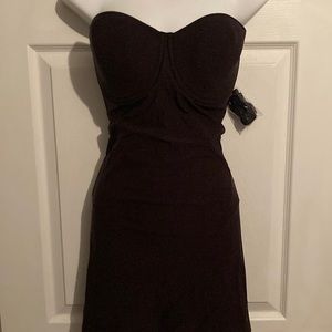 Women’s AMBRIELLE Wonderful Edge Strapless Shapewear Black Slip 38C NEW